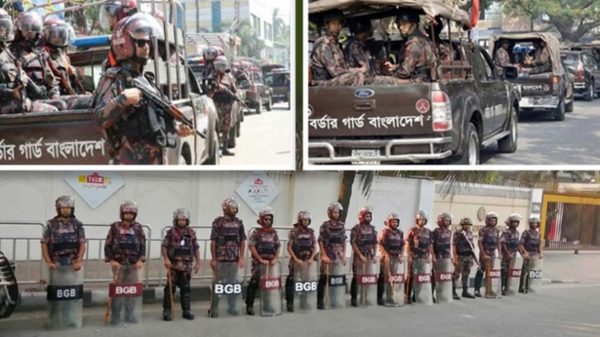 ঢাকা ও আশপাশের জেলায় বিজিবি মোতায়েন