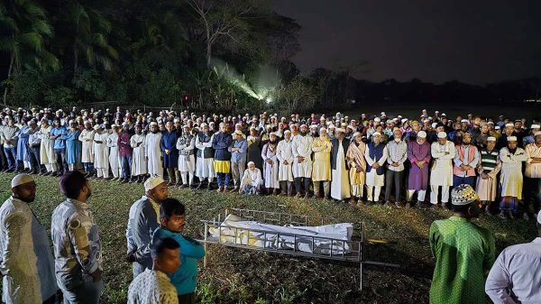 কারাগারে মৃত ছাত্রলীগ নেতার দাফন সম্পন্ন